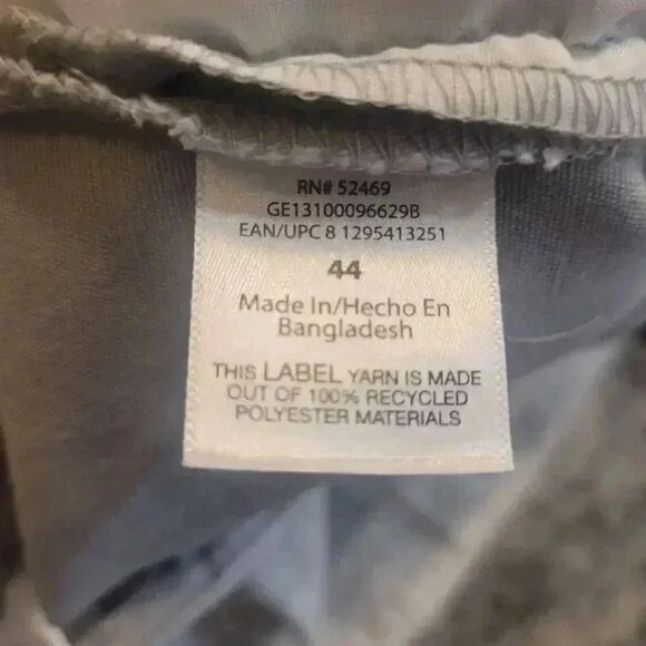 George Men's Soft Silver Flat Front Above the Knee Shorts NEW - Picture 6 of 6